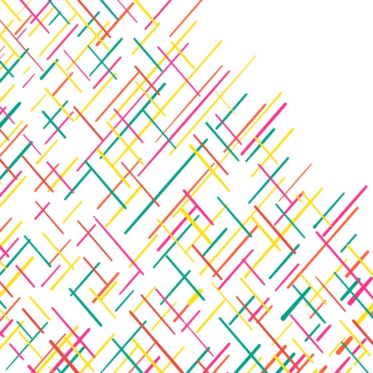 Vector Gratis latar belakang abstrak dengan garis warna-warni