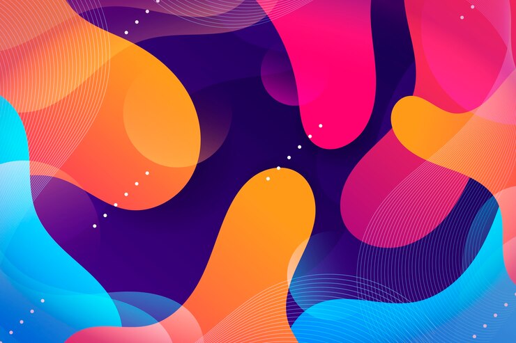 Vector Gratis latar belakang abstrak penuh warna