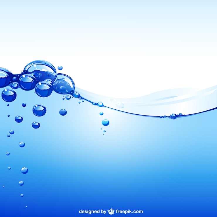 Vector Gratis latar belakang air biru