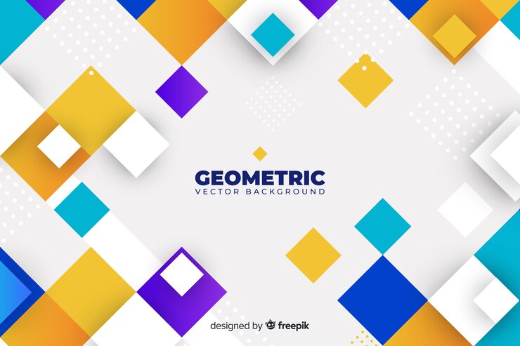 Vector Gratis latar belakang bentuk geometris