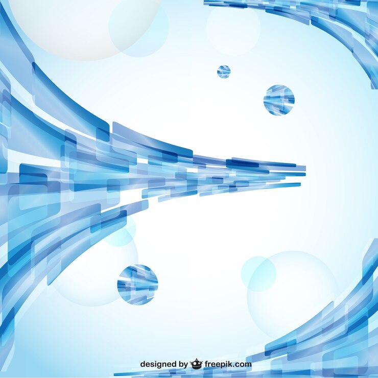 Vector Gratis latar belakang biru abstrak