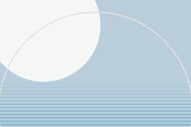 Vector Gratis latar belakang biru musim dingin estetika vektor gaya minimal geometris