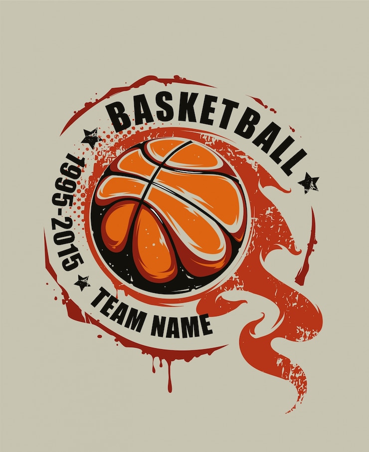 Vector Gratis latar belakang bola basket digambar tangan