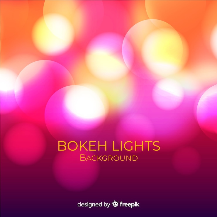 Vector Gratis latar belakang cahaya bokeh