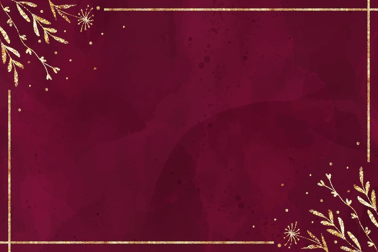 Vector Gratis latar belakang cat air burgundy dan emas