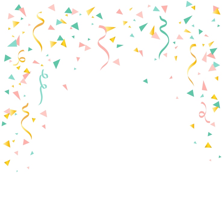 Vector Gratis latar belakang confetti