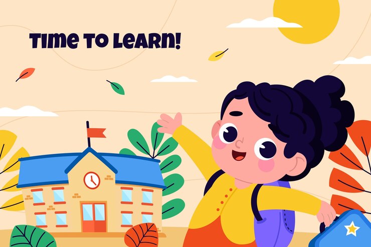 Vector Gratis latar belakang datar untuk perayaan hari pengetahuan rusia
