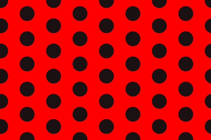 Vector Gratis latar belakang desain datar polkadot merah
