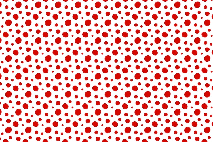 Vector Gratis latar belakang desain datar polkadot merah