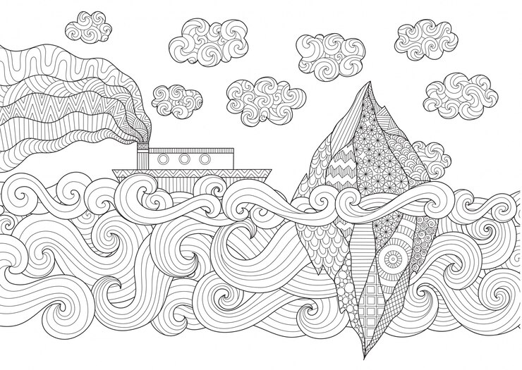 Latar belakang digambar tangan abstrak