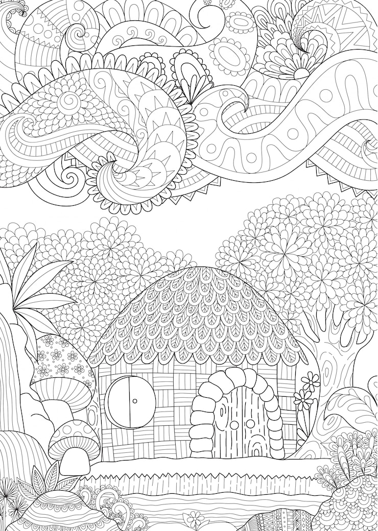 Latar belakang digambar tangan yang cantik