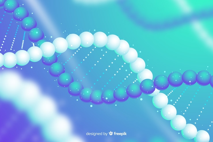 Vector Gratis latar belakang dna abstrak