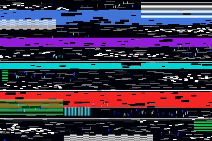 Vector Gratis latar belakang efek vhs realistis