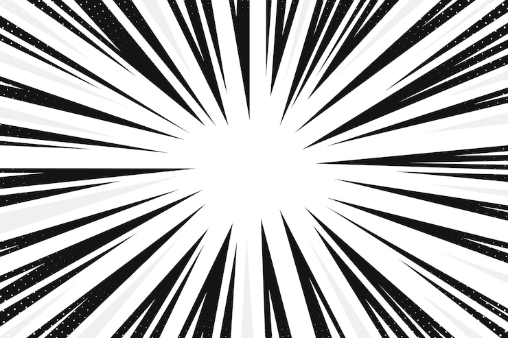Vector Gratis latar belakang efek zoom digambar tangan