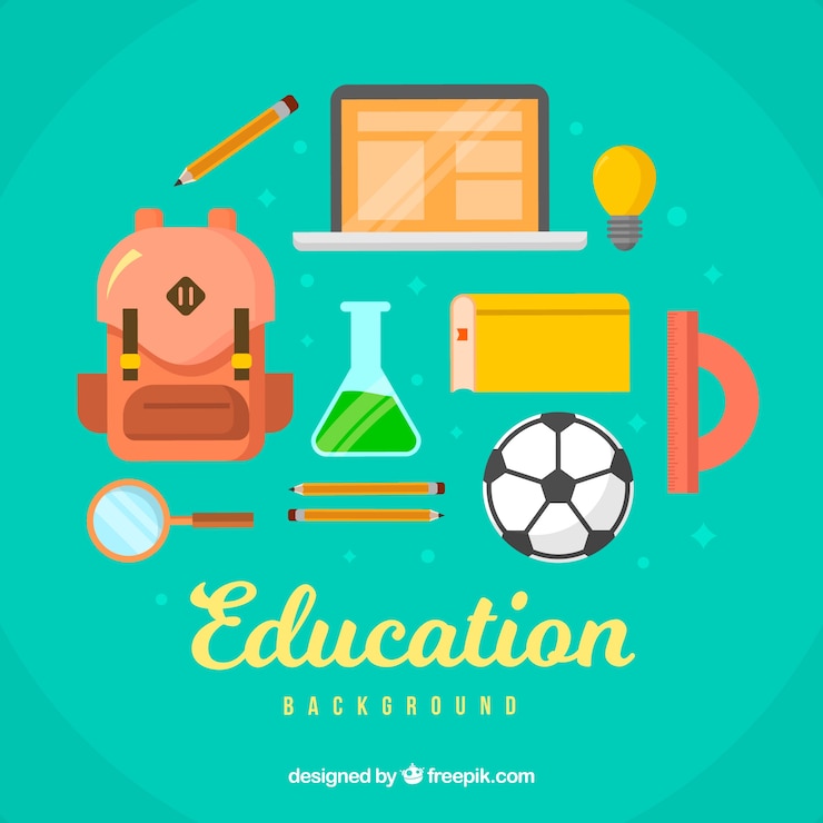 Vector Gratis latar belakang elemen pendidikan