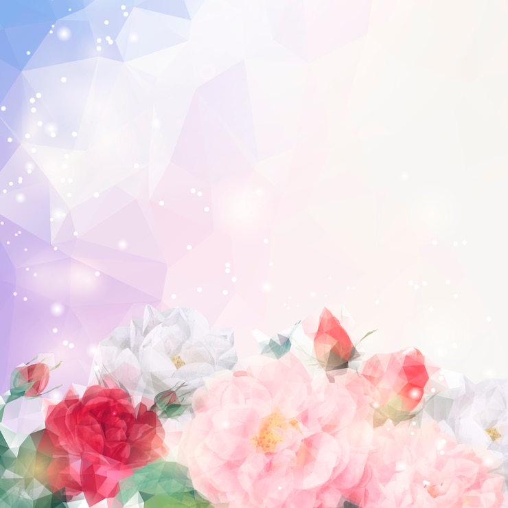 Vector Gratis latar belakang floral yang indah