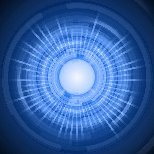 Vector Gratis latar belakang futuristik abstrak dalam nuansa biru