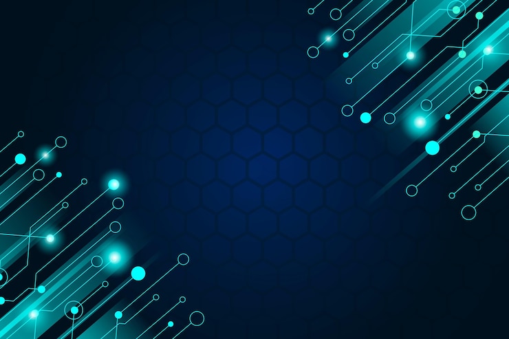 Vector Gratis latar belakang futuristik teknologi gradien