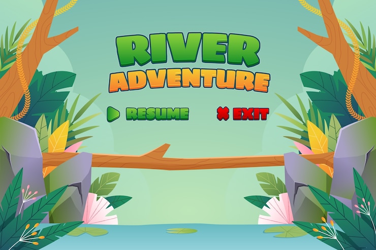 Vector Gratis latar belakang game datar