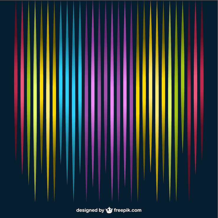 Vector Gratis latar belakang garis-garis warna