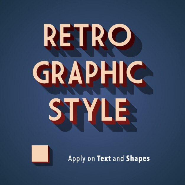 Vector Gratis latar belakang gaya grafis retro