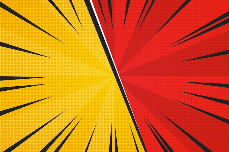 Vector Gratis latar belakang gaya komik datar