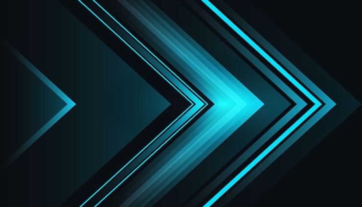 Vector Gratis latar belakang gelap bentuk cahaya biru