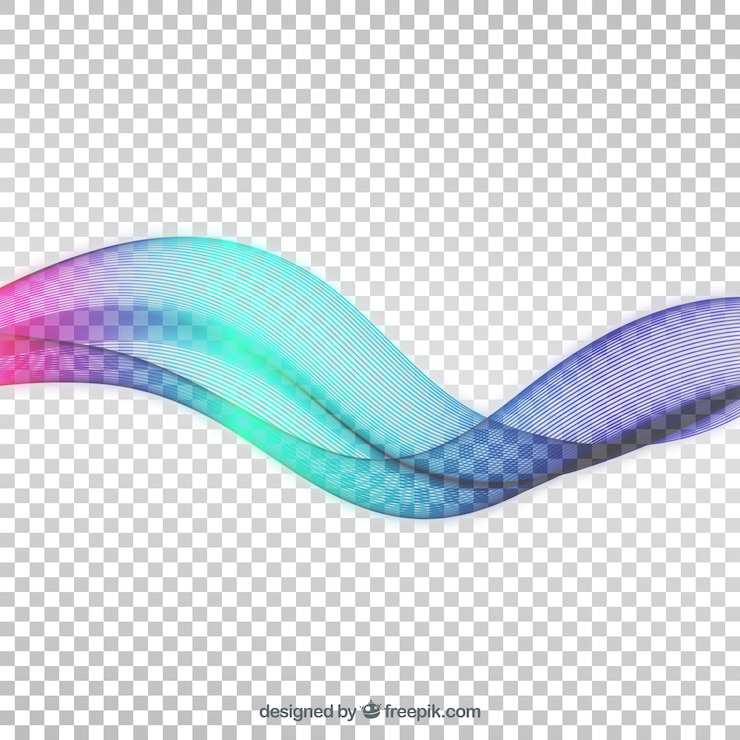 Vector Gratis latar belakang gelombang abstrak warna-warni