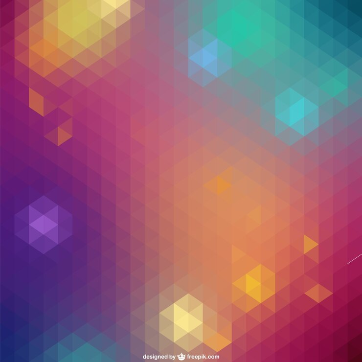 Vector Gratis latar belakang geometris berwarna