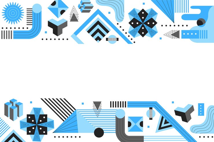 Vector Gratis latar belakang geometris datar