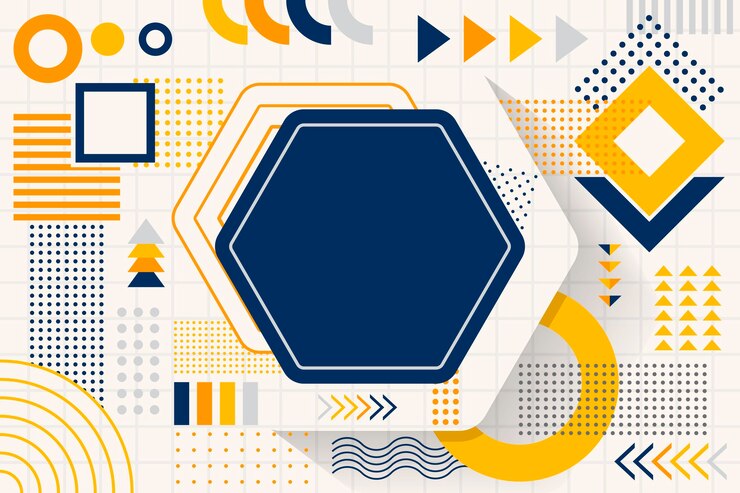Vector Gratis latar belakang geometris datar
