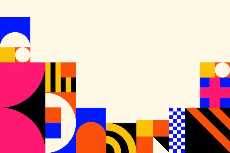 Vector Gratis latar belakang geometris datar
