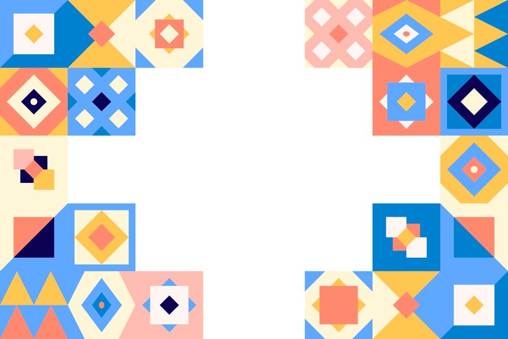 Vector Gratis latar belakang geometris datar