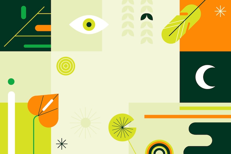 Vector Gratis latar belakang geometris desain datar