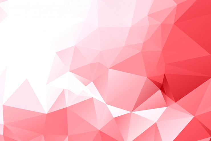 Vector Gratis latar belakang geometris poligonal merah abstrak