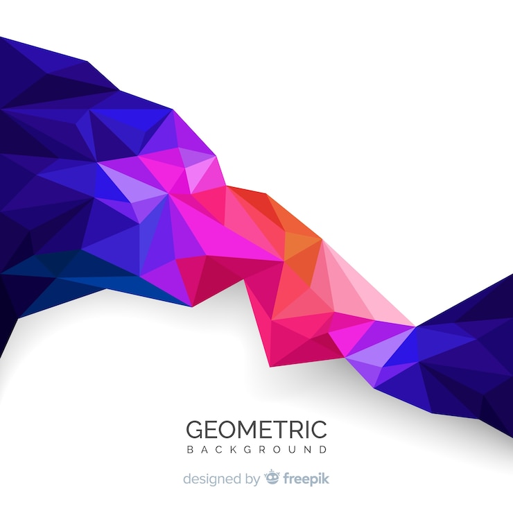 Vector Gratis latar belakang geometris