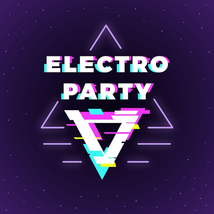 Vector Gratis latar belakang glitch modern