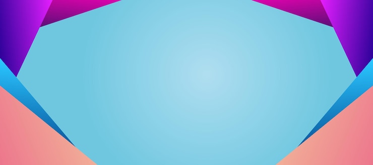 Vector Gratis latar belakang gradien cerah berwarna-warni geometris