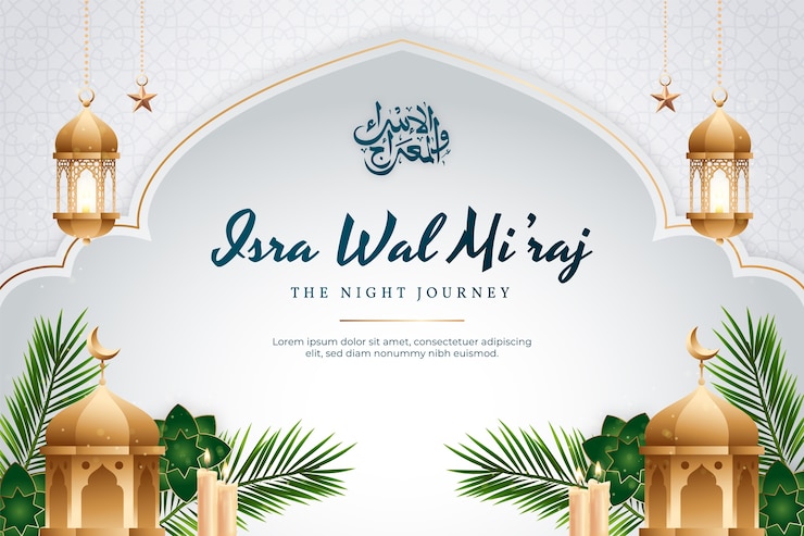Vector Gratis latar belakang gradien untuk isra miraj