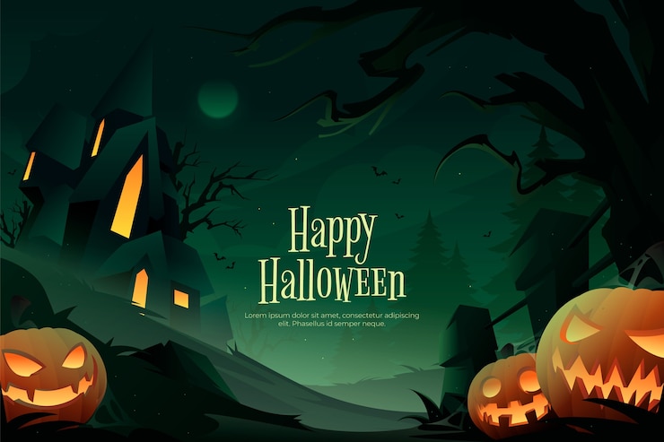Vector Gratis latar belakang gradien untuk musim halloween