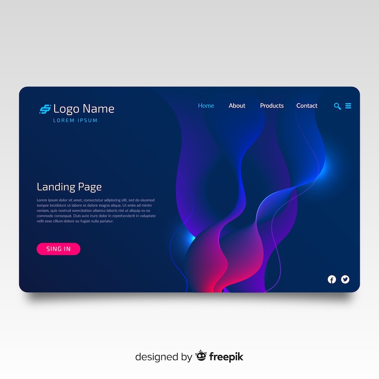 Vector Gratis latar belakang halaman arahan