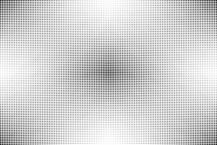 Vector Gratis latar belakang halftone hitam putih desain datar
