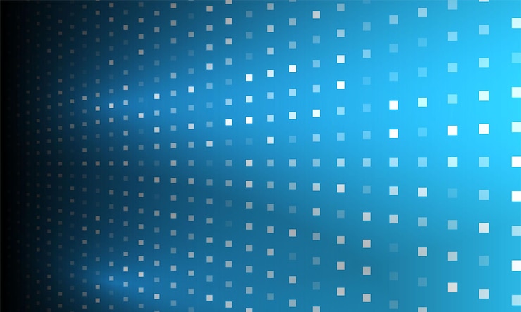 Vector Gratis latar belakang halftone persegi perspektif