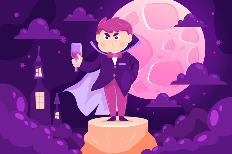 Vector Gratis latar belakang halloween datar