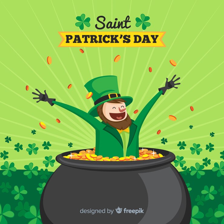 Vector Gratis latar belakang hari st. patrick