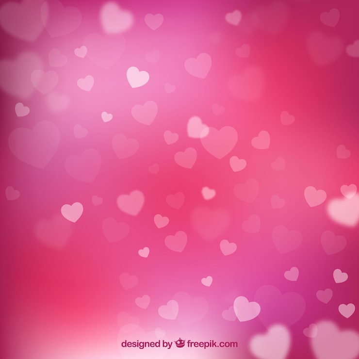 Vector Gratis latar belakang hari valentine merah muda