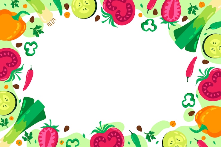 Vector Gratis latar belakang hari vegetarian dunia datar