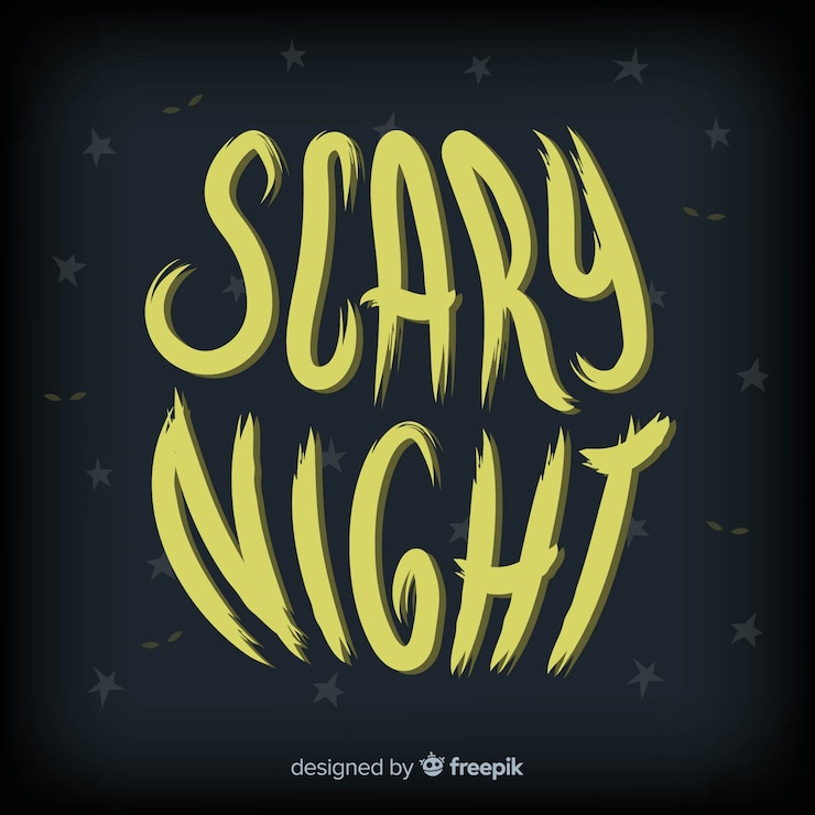 Vector Gratis latar belakang huruf halloween kreatif