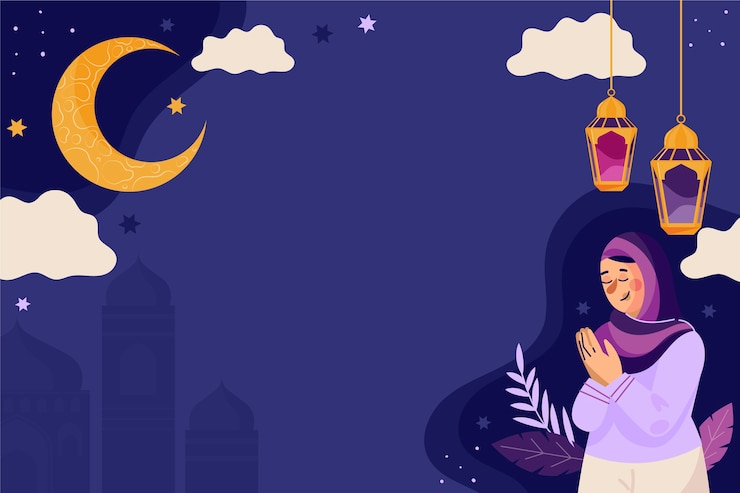 Vector Gratis latar belakang idul fitri datar