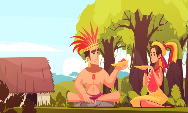 Vector Gratis latar belakang keluarga maya